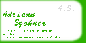 adrienn szohner business card